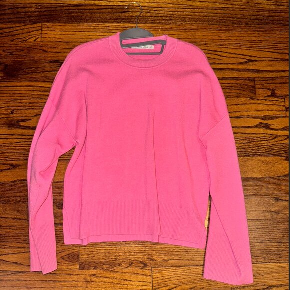 Abercrombie & Fitch Sweaters - Abercrombie & Fitch LuxeLoft Crew Sweater in Striped Pink Size S